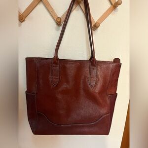 Frye leather tote bag